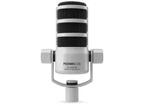 PodMic USB White - RODE PodMic USB and XLR Dynamic Broadcast Microphone - White