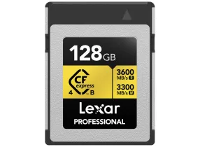 CFExpress 4.0 128GB Gold - B - Professional GOLD Cfexpress | 4.0 Type B Card, 128GB , R: 3600MB/s , W: 3300MB/s