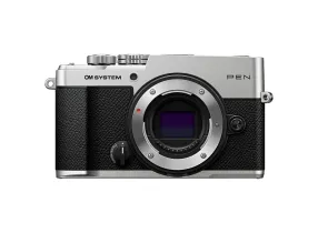 PEN (Body Only, Silver) - PEN mirrorless camera, 20.4 MP Micro 4/3 Live MOS sensor, Silver (body only)