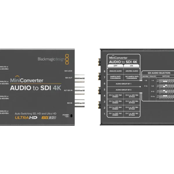 Mini Converter - Audio to SDI 4K - Blackmagic