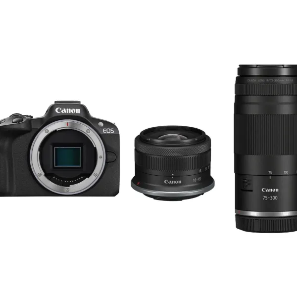 EOS R50 BK+RF 18-45/75-300 - Canon