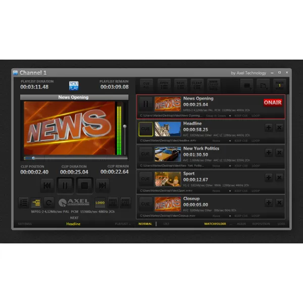 YOUPLAY BROADCAST - Axel-Technology