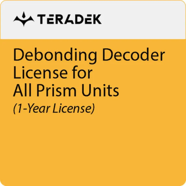 Debonding Decoder License - 1Y - Teradek